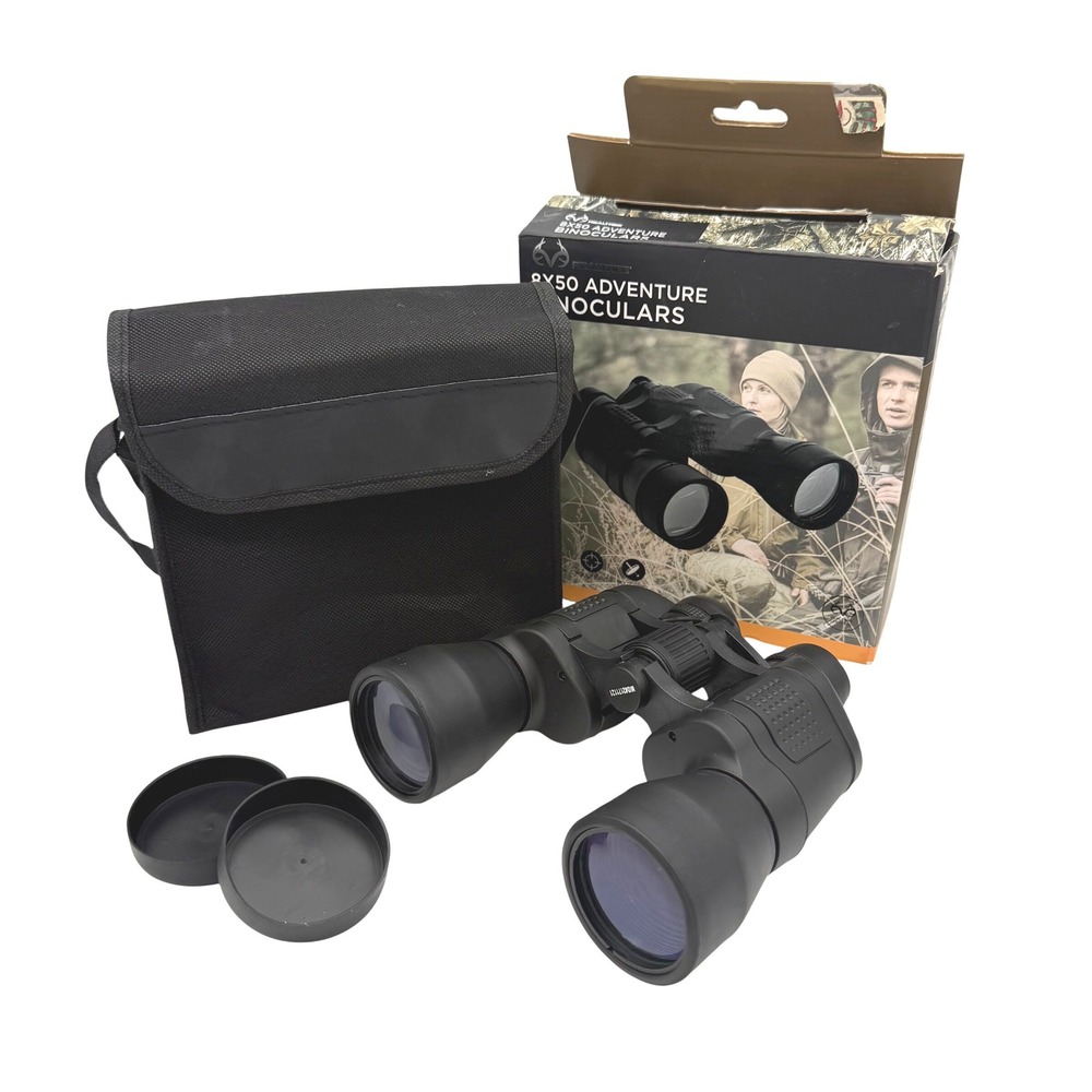 Realtree 8x50 Adventure Binoculars One Size Black 8x Magnification Optics